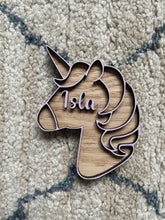 Load image into Gallery viewer, Personalised Unicorn Wall/Door Sign
