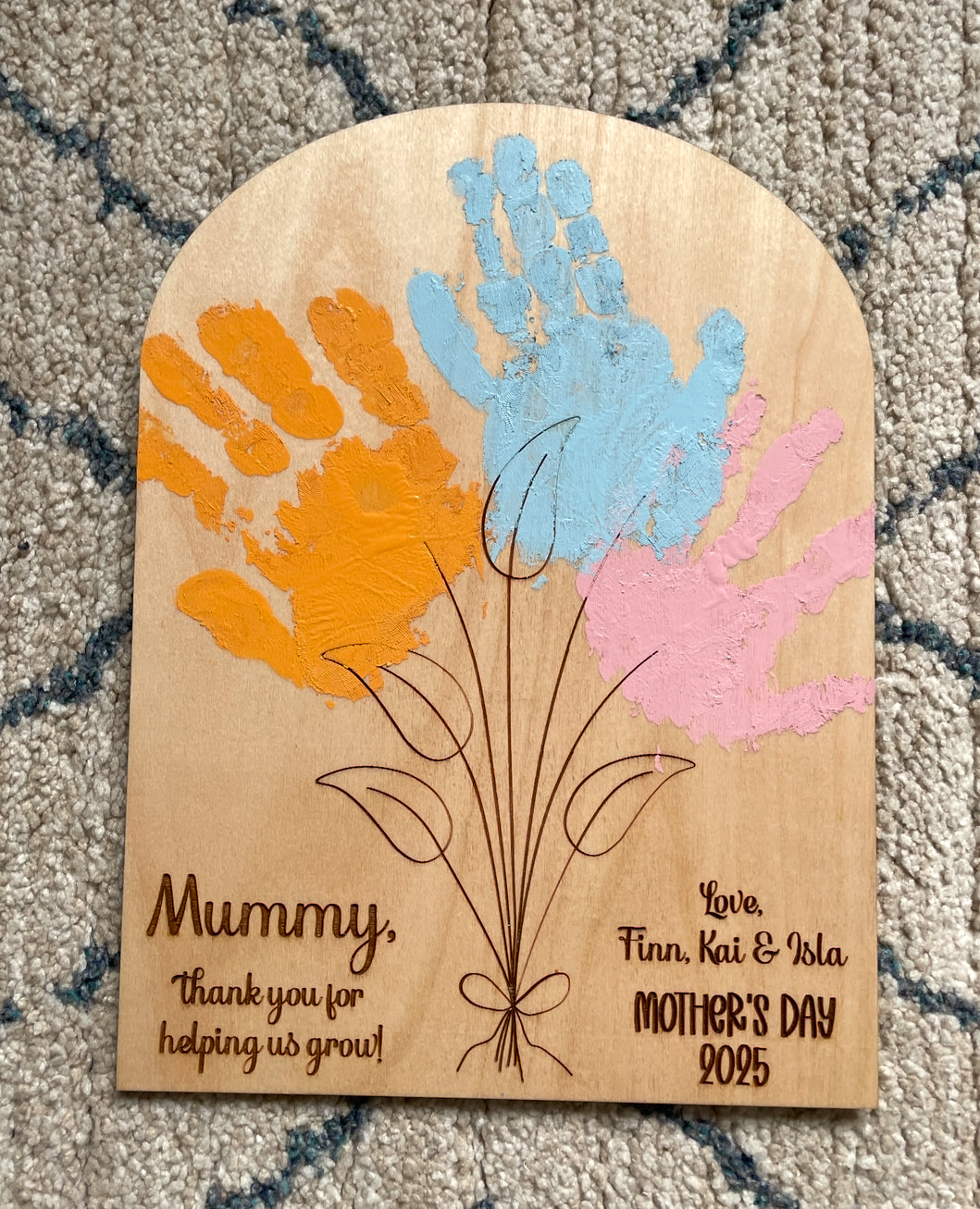 Mother’s Day handprint sign