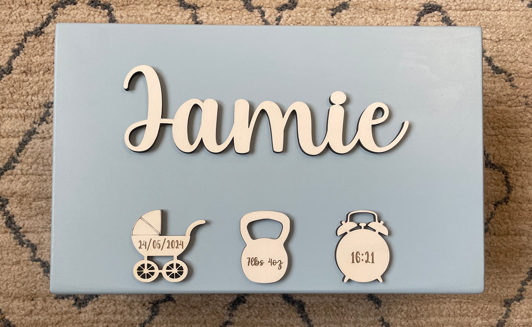 Birth Details Keepsake Box