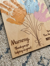 Load image into Gallery viewer, Mother’s Day handprint sign
