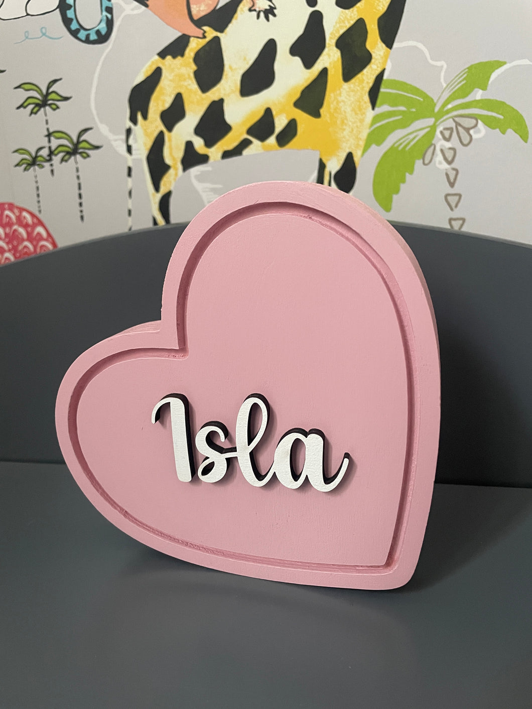 Personalised Freestanding Love Heart