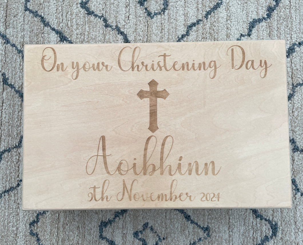 Christening Keepsake Box