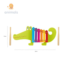 Load image into Gallery viewer, Crocodile Wooden Xylophone
