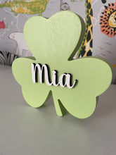 Load image into Gallery viewer, Personalised freestanding Shamrock
