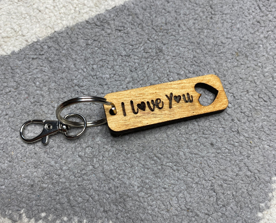 I Love You Keyring