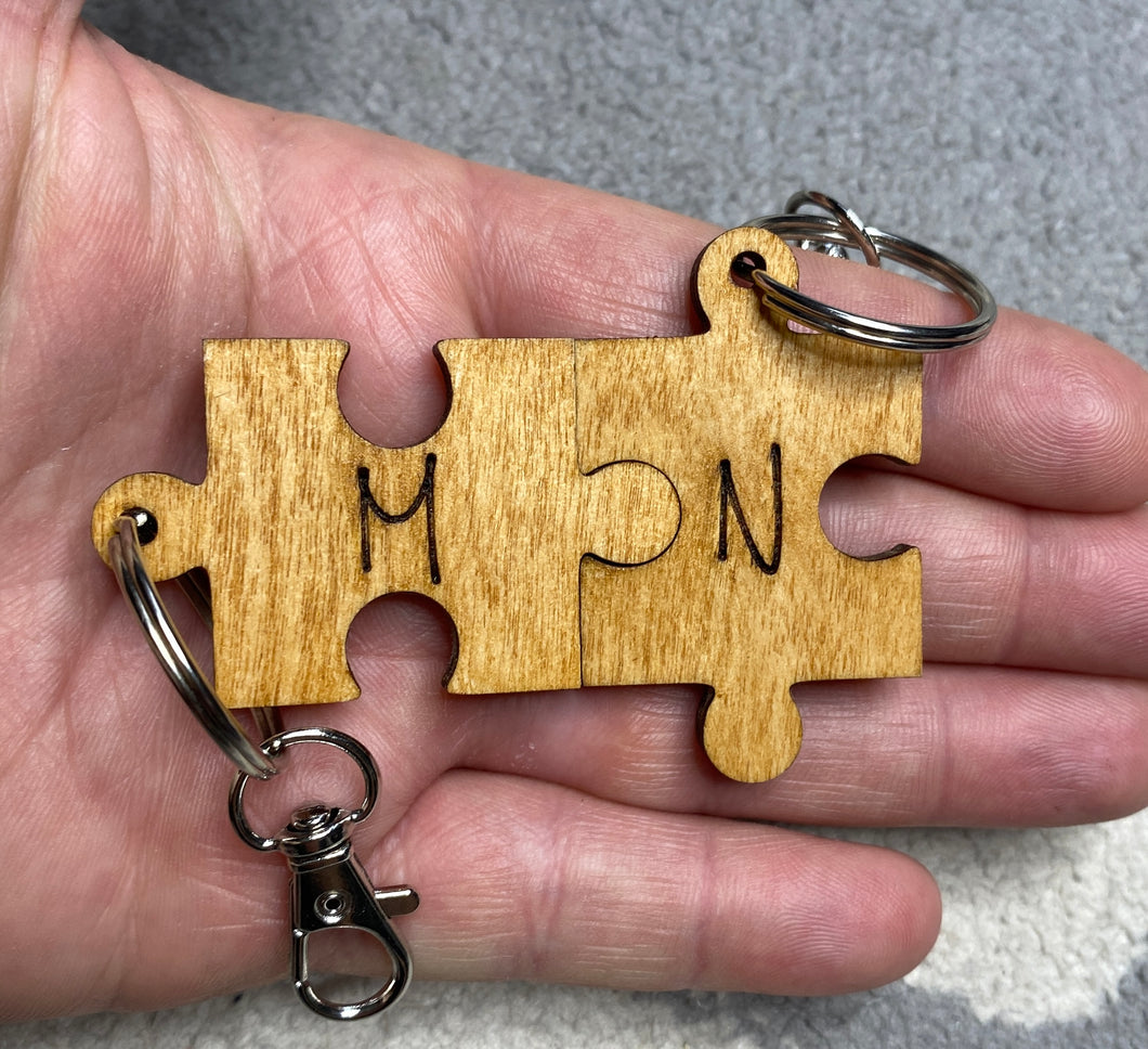 Puzzle Keyring Pair