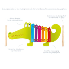 Load image into Gallery viewer, Crocodile Wooden Xylophone
