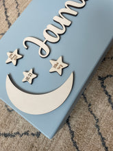 Load image into Gallery viewer, Moon &amp; Stars Wooden Keepsake Box
