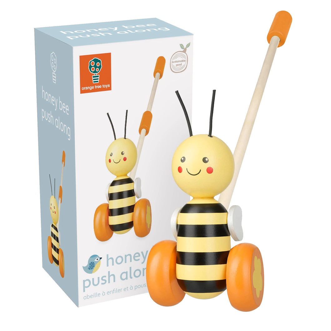 Push Along Wooden Honey Bee