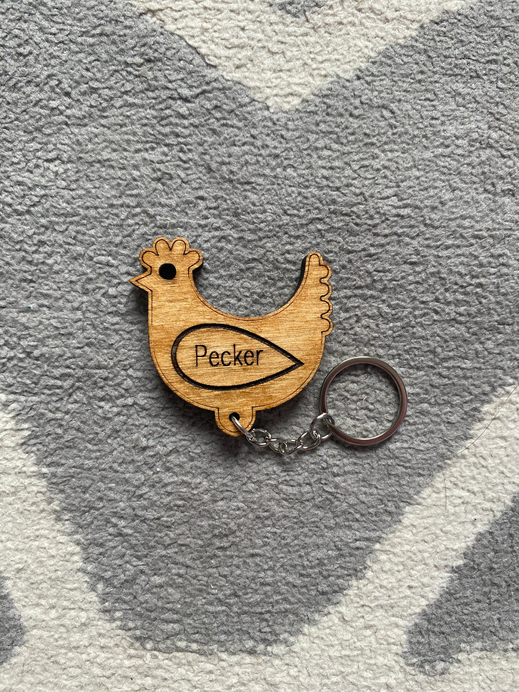 Hen Keyring